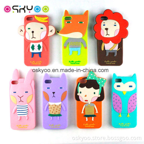 for iPhone 4/5/6 Silicone Cover Case (P9704)